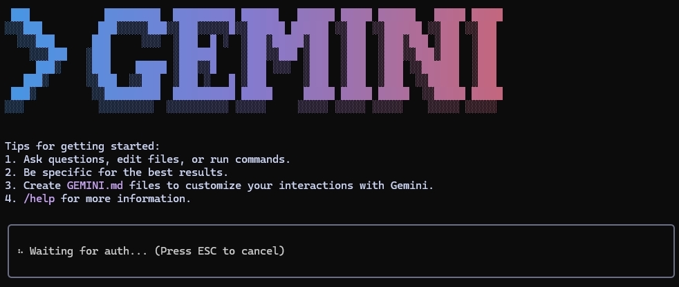 PM x Gemini CLI (二)：Gemini CLI 基本指令與認證