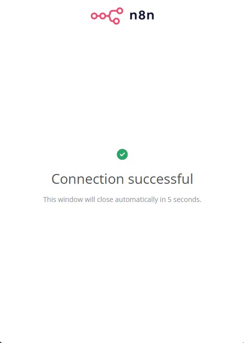 Google Connection Tested Successfully